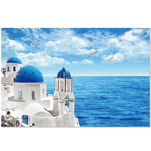 Santorini Greek Island Sea View 1000 Pieces Jigsaw Puzzles