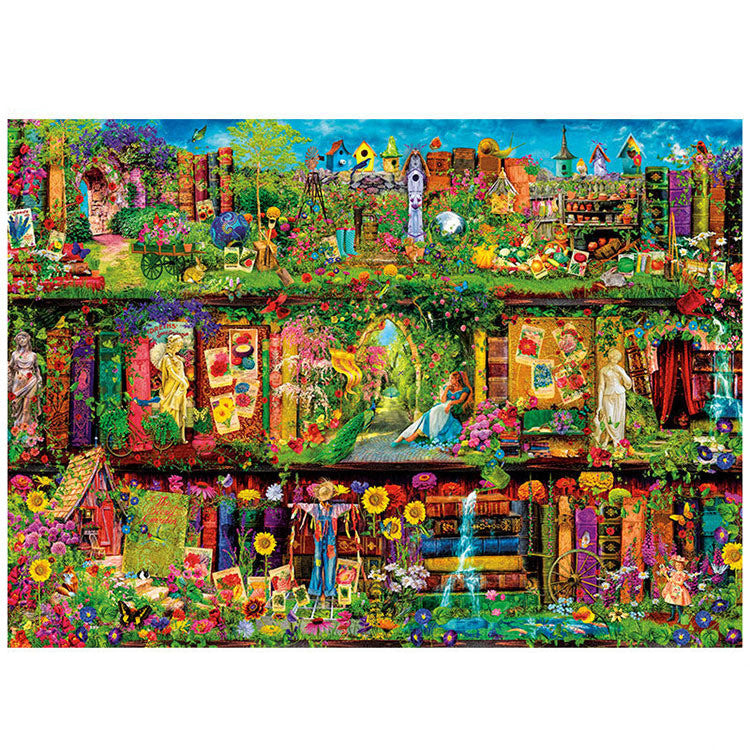 Spring Mystical Garden Shelf 1000 Pieces Jigsaw Puzzles