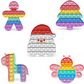 35 Types Fidget Toy Multi-Color Mini Bubble Sensory Toy 5pcs per Set